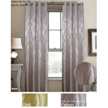 100% poliéster Jacquard cortinas de ventana